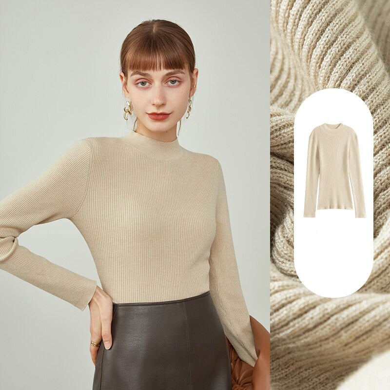 Suéter de Lã Canelado